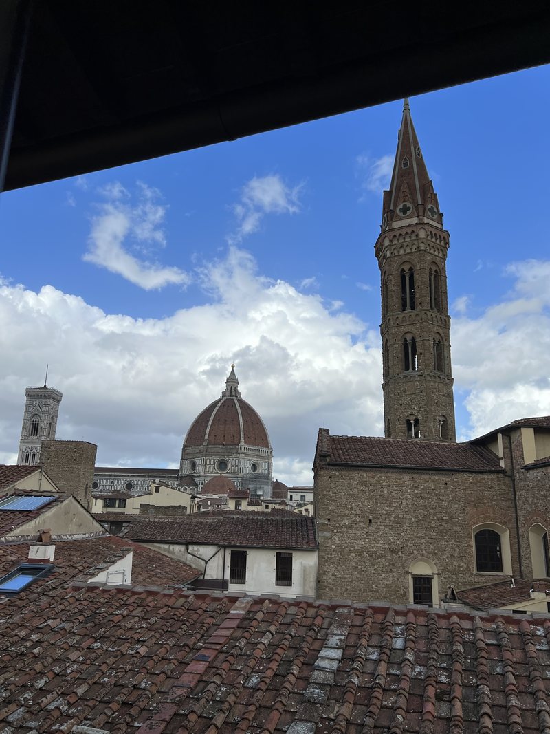 Brunelleschi's dome across the roofs of the old centre