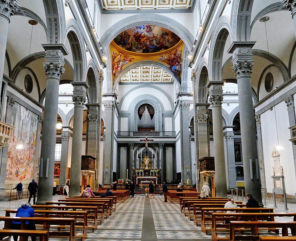 Firenze Basilica di San Lorenzo Interno Navata Ovest 5