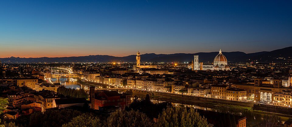 Vista de Florencia desde Piazzale Michelangelo, Italia, 2022 09 18, DD 218 220 HDR