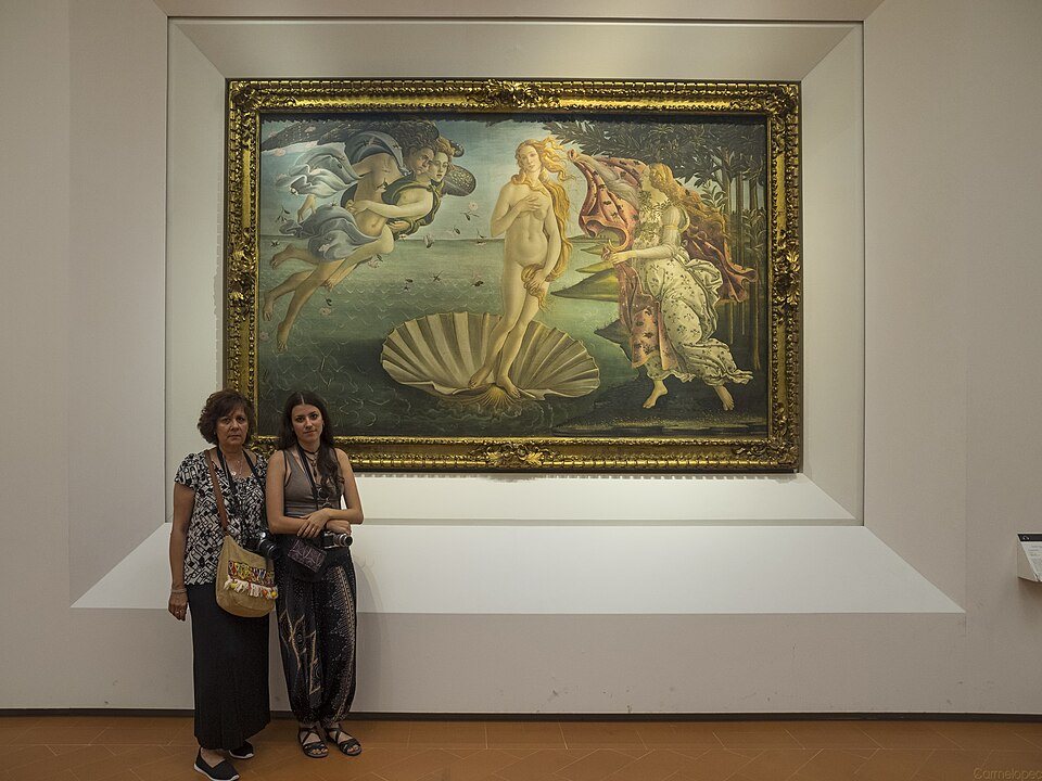 50 13 7 2017 Los Uffizi, Teresa y Teresita con Venus Web