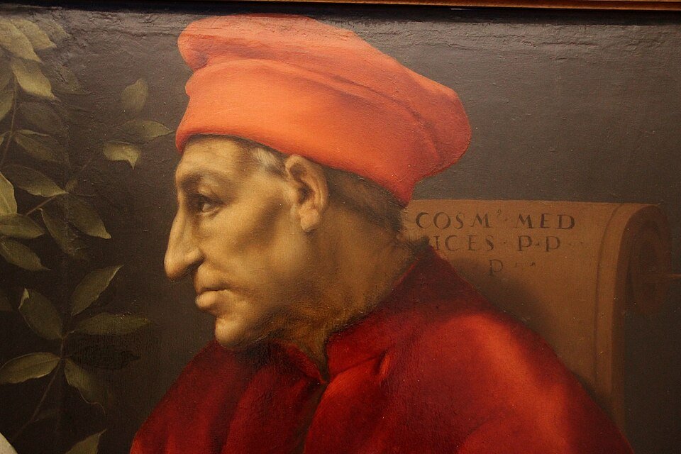 Pontormo, ritratto di cosimo il vecchio, 1519 20, 02