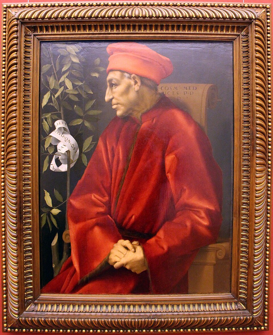 Pontormo, ritratto di cosimo il vecchio, 1519 20, 01