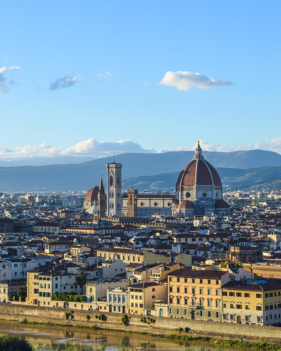 Firenze Cattedrale di Santa Maria del Fiore da Piazzale Michelangelo