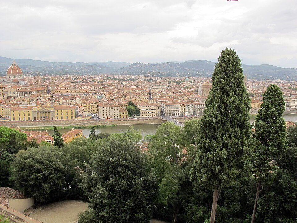 Villa bardini, veduta su firenze, 02