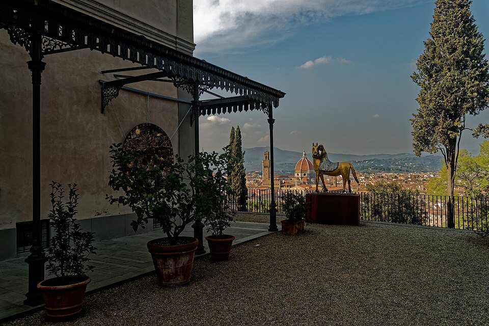 Firenze Florence Giardino Bardini View North along Villa Bardini