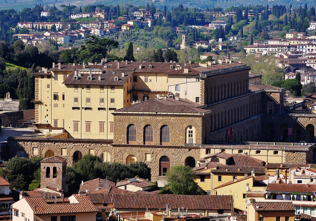 Firenze Palazzo Vecchio Torre Vista degli Palazzo Pitti