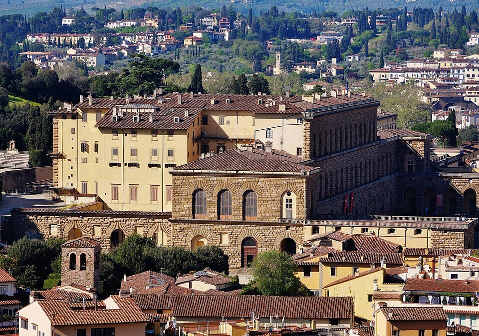 Firenze Palazzo Vecchio Torre Vista degli Palazzo Pitti
