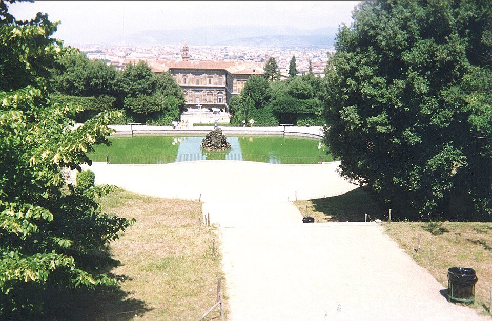 Boboli Gardens towards Pitti Palace, Firenze, 1999