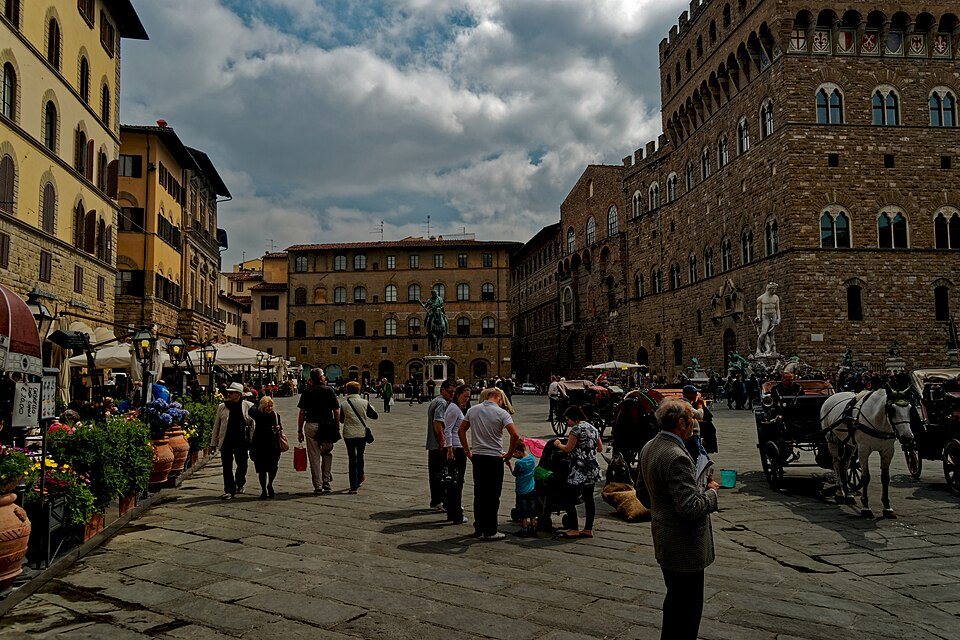 Firenze Florence Piazza della Signoria View East